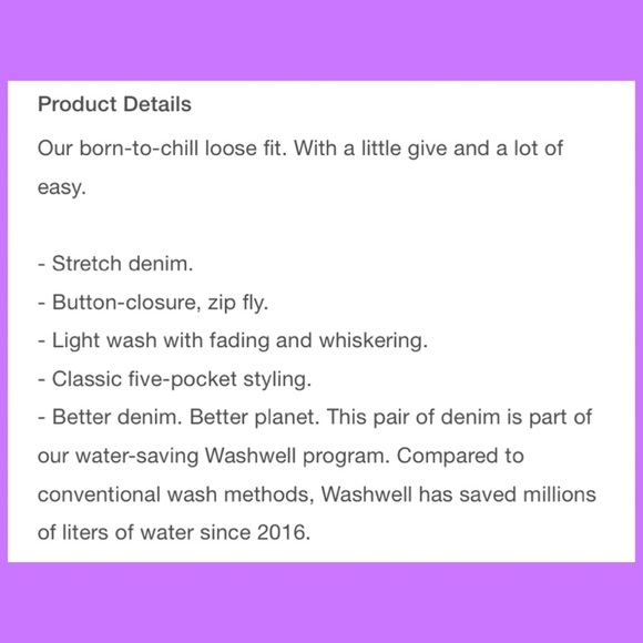 ❤️ GAP High-Stride Jeans Slouchy Flattering Fit ”A Whole Lot of Easy!”NWT’S-$80 - Picture 5 of 6